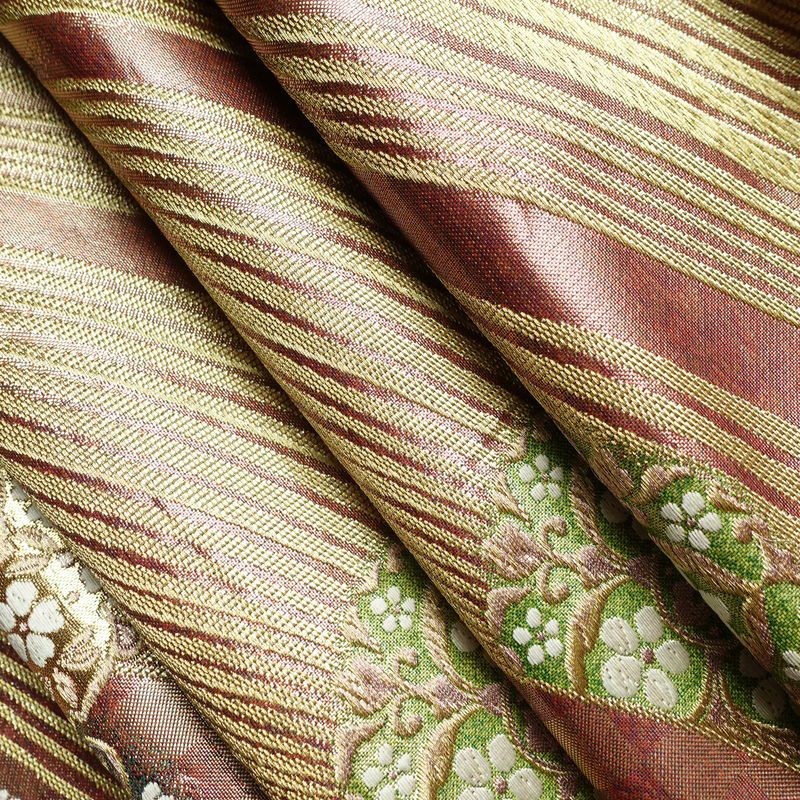 袋帯 六通柄 良品 フォーマル用 正絹 箔 金糸 帯 ピンク_画像19