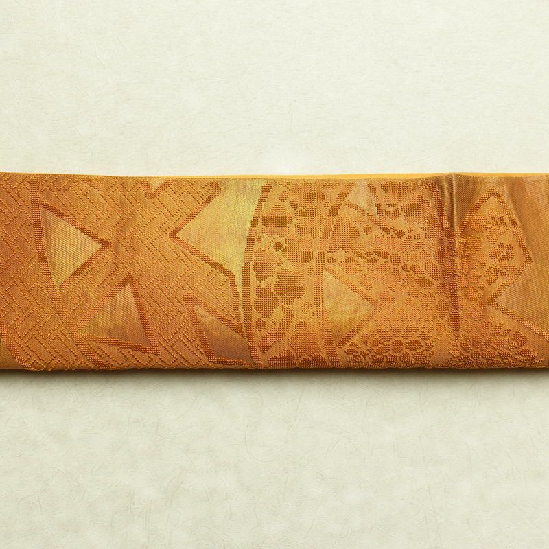 袋帯 太鼓柄 相良刺繍 フォーマル用 正絹 古典柄 箔 帯_画像16