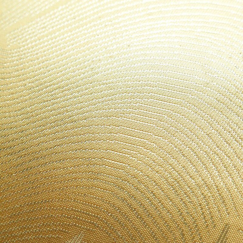 袋帯 六通柄 フォーマル用 正絹 人物・動物柄 箔 帯 黄・黄土色_画像5