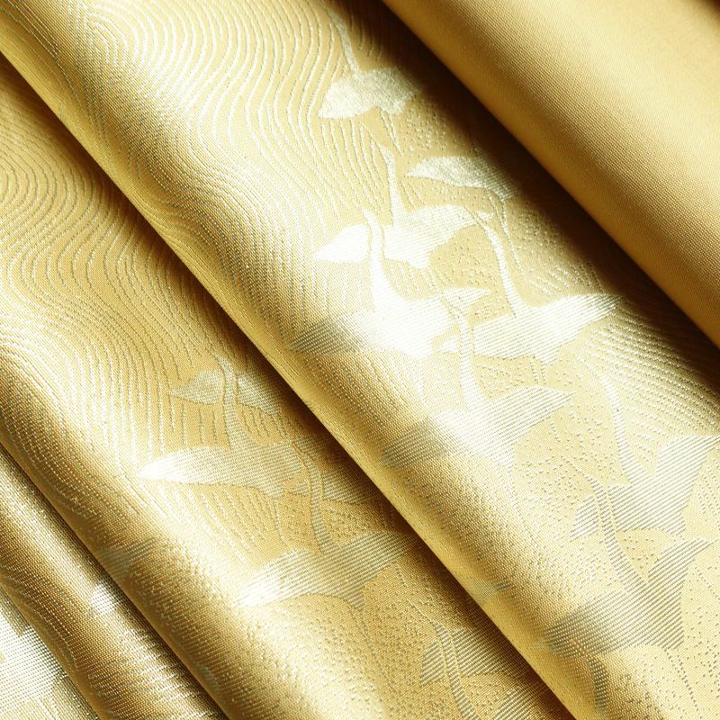 袋帯 六通柄 フォーマル用 正絹 人物・動物柄 箔 帯 黄・黄土色_画像21