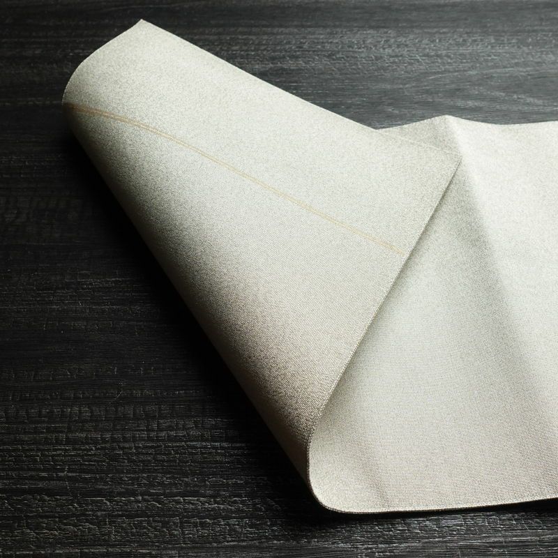 名古屋帯 太鼓柄 良品 正絹 幾何学柄・抽象柄 松葉仕立て 金糸 帯 金・銀_画像10