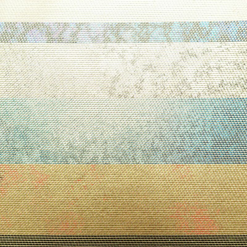 袋帯 六通柄 フォーマル用 正絹 縞柄・線柄 箔 帯 多色使い_画像4