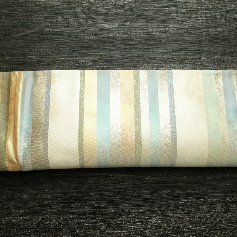 袋帯 六通柄 フォーマル用 正絹 縞柄・線柄 箔 帯 多色使い_画像14