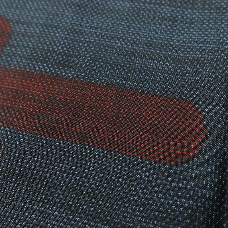 紬 正絹 幾何学柄・抽象柄 袷仕立て 身丈161.5cm 裄丈65.5cm 着物 青・紺_画像7