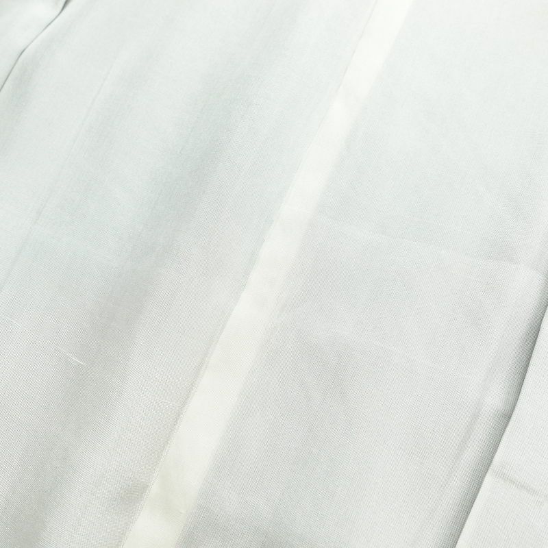 紬 正絹 幾何学柄・抽象柄 袷仕立て 身丈161.5cm 裄丈65.5cm 着物 青・紺_画像19