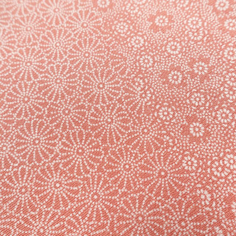 小紋 木下正夫 落款入り 縮緬 一つ紋付き 江戸小紋 付下小紋 正絹 花柄 袷仕立て 身丈152.5cm 裄丈65cm 着物 ピンク_画像8