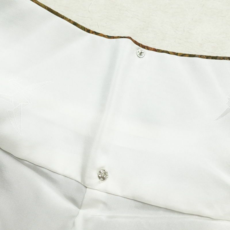 小紋 美品 しつけ糸付き 総柄 正絹 花柄 袷仕立て 身丈170cm 裄丈68cm 着物 多色使い_画像19