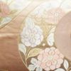 袋帯 六通柄 フォーマル用 正絹 花柄 箔 金糸 帯 サーモンピンク ピンク_画像2
