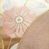 袋帯 六通柄 フォーマル用 正絹 花柄 箔 金糸 帯 サーモンピンク ピンク_画像4