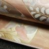 袋帯 六通柄 フォーマル用 正絹 花柄 箔 金糸 帯 サーモンピンク ピンク_画像7