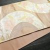 袋帯 六通柄 フォーマル用 正絹 花柄 箔 金糸 帯 サーモンピンク ピンク_画像11