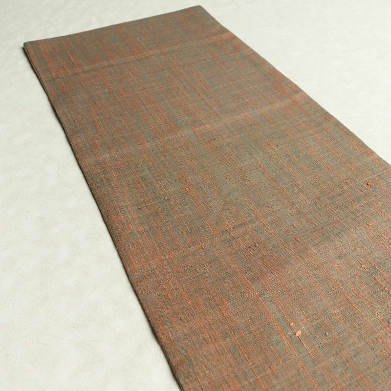 袋帯 全通柄 良品 紬地 一般用 正絹 その他の柄 帯 多色使い_画像16