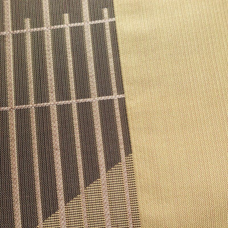 袋帯 六通柄 一般用 正絹 その他の柄 帯 黄・黄土色_画像6