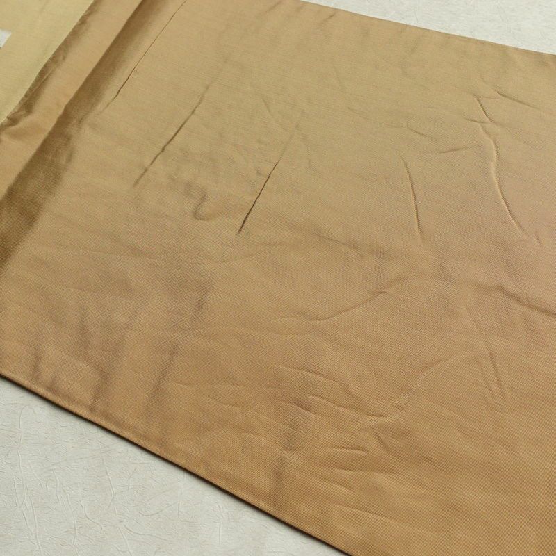 袋帯 六通柄 一般用 正絹 その他の柄 帯 黄・黄土色_画像18