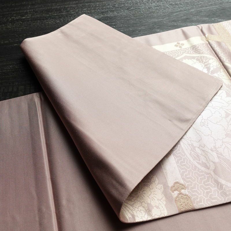 袋帯 六通柄 フォーマル用 正絹 花柄 箔 刺繍 帯 ピンク_画像10