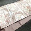 袋帯 六通柄 フォーマル用 正絹 花柄 箔 刺繍 帯 ピンク_画像11