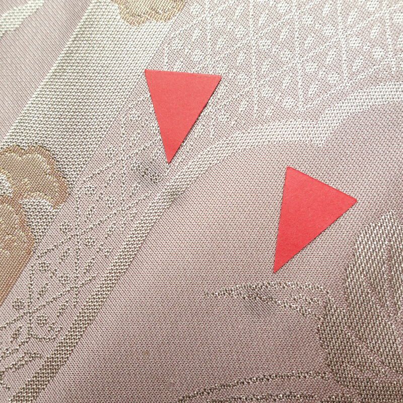 袋帯 六通柄 フォーマル用 正絹 花柄 箔 刺繍 帯 ピンク_画像19