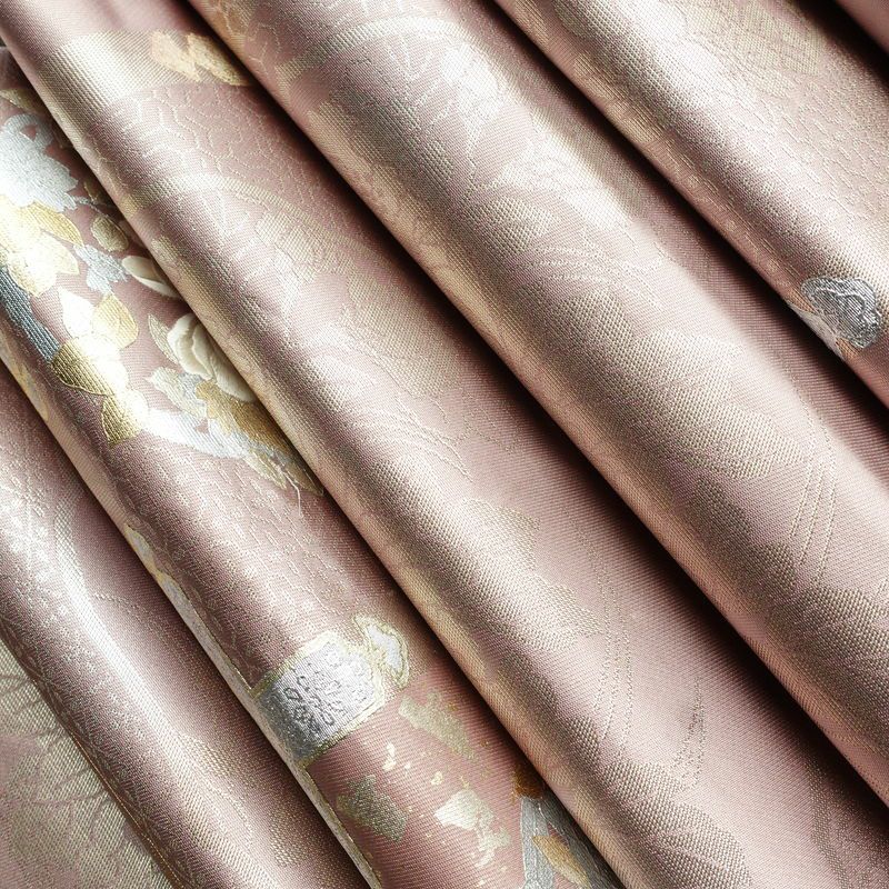 袋帯 六通柄 フォーマル用 正絹 花柄 箔 刺繍 帯 ピンク_画像21