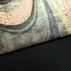 袋帯 六通柄 フォーマル用 正絹 流水・波柄 箔 金糸 帯 黒_画像12