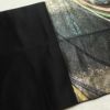 袋帯 六通柄 フォーマル用 正絹 流水・波柄 箔 金糸 帯 黒_画像16