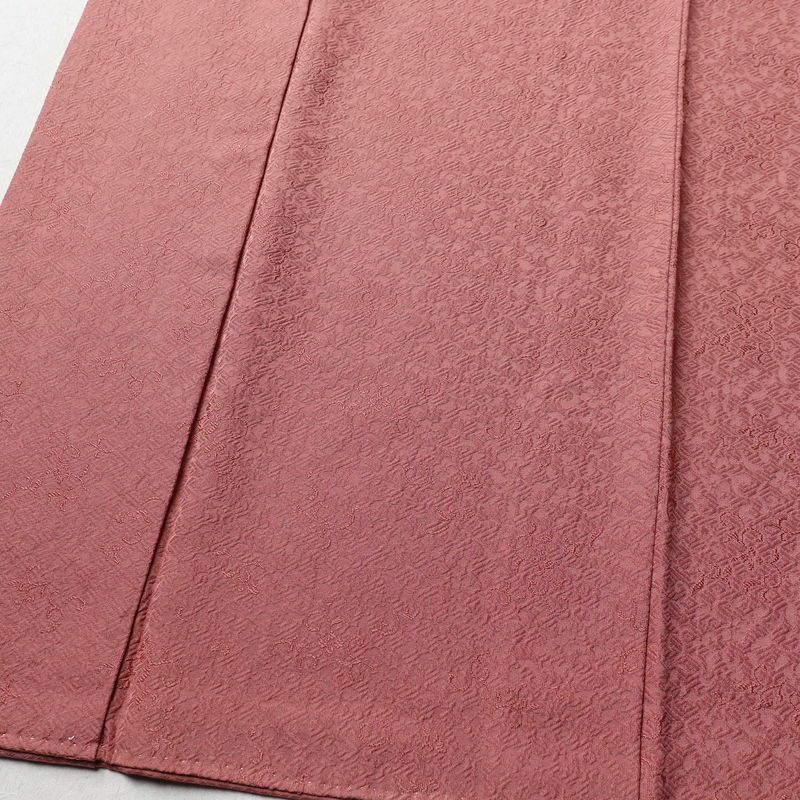 色無地 一つ紋付き 正絹 木の葉・植物柄 袷仕立て 身丈167cm 裄丈69cm フォーマル 着物 ピンク_画像4