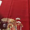 振袖 縮緬 金駒刺繍 正絹 古典柄 袷仕立て 身丈156.5cm 裄丈64cm 刺繍 金糸 フォーマル 着物 赤・朱_画像5