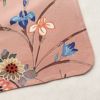小紋 美品 しつけ糸付き 縮緬 正絹 花柄 袷仕立て 身丈165cm 裄丈65cm 着物 くすみピンク ピンク_画像16