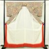 小紋 縮緬 総柄 正絹 古典柄 袷仕立て 身丈163cm 裄丈65cm 一部しつけ糸付き 着物 多色使い_画像3