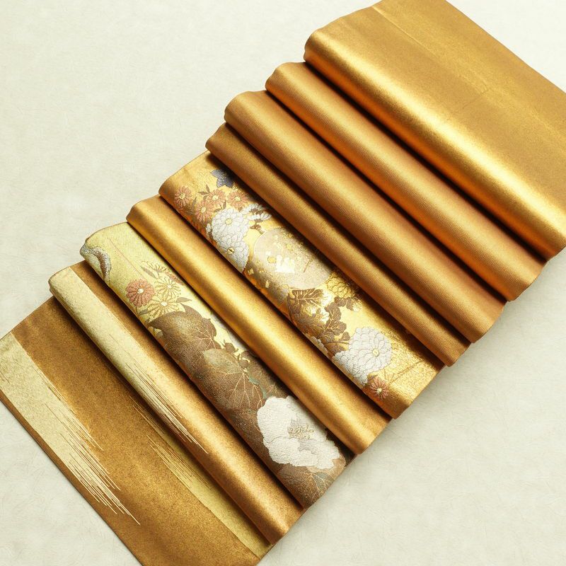 袋帯 太鼓柄 フォーマル用 正絹 花柄 箔 金糸 帯 金・銀_画像20