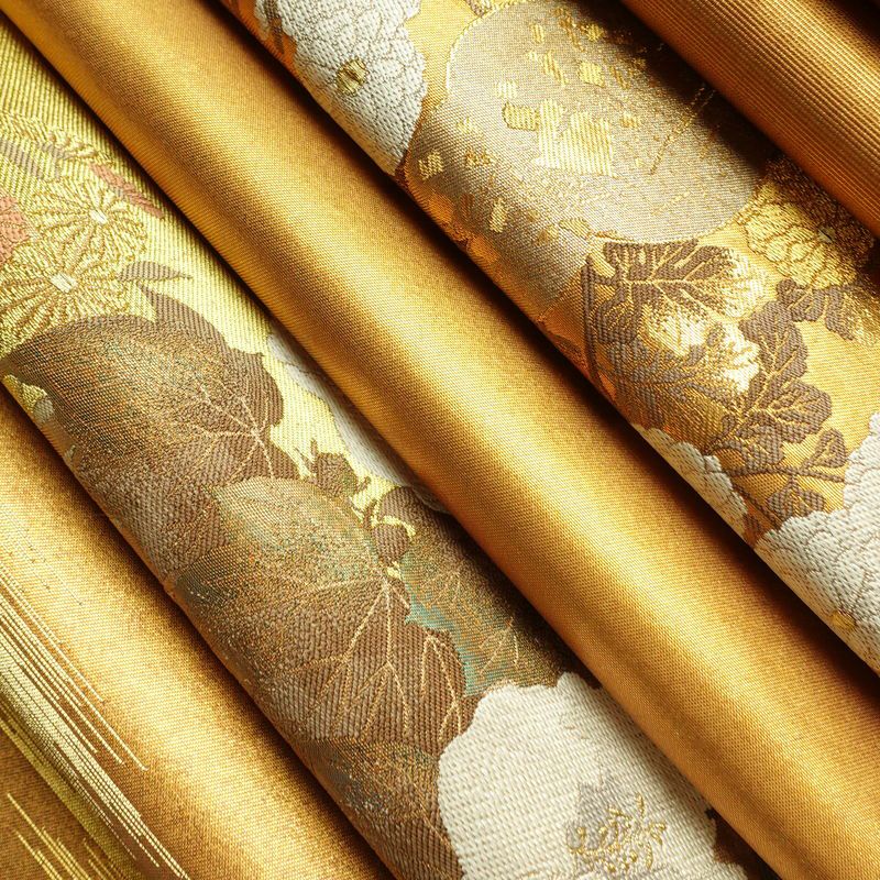 袋帯 太鼓柄 フォーマル用 正絹 花柄 箔 金糸 帯 金・銀_画像21