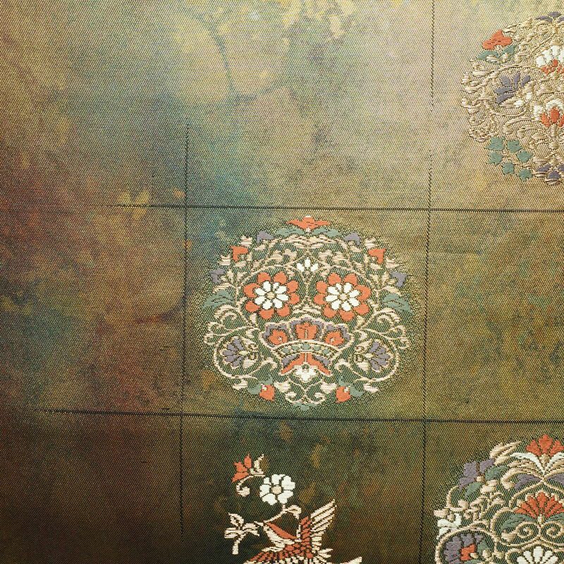 袋帯 六通柄 フォーマル用 正絹 幾何学柄・抽象柄 箔 帯 多色使い_画像2