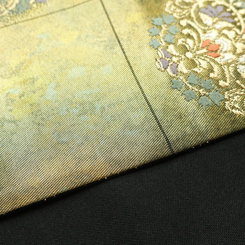 袋帯 六通柄 フォーマル用 正絹 幾何学柄・抽象柄 箔 帯 多色使い_画像13