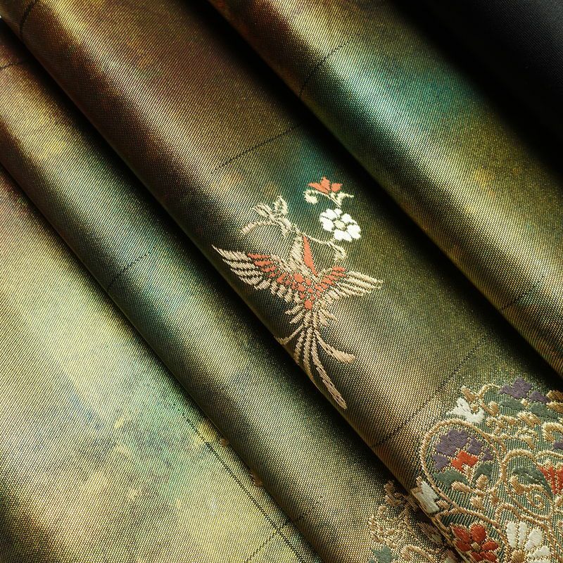 袋帯 六通柄 フォーマル用 正絹 幾何学柄・抽象柄 箔 帯 多色使い_画像21