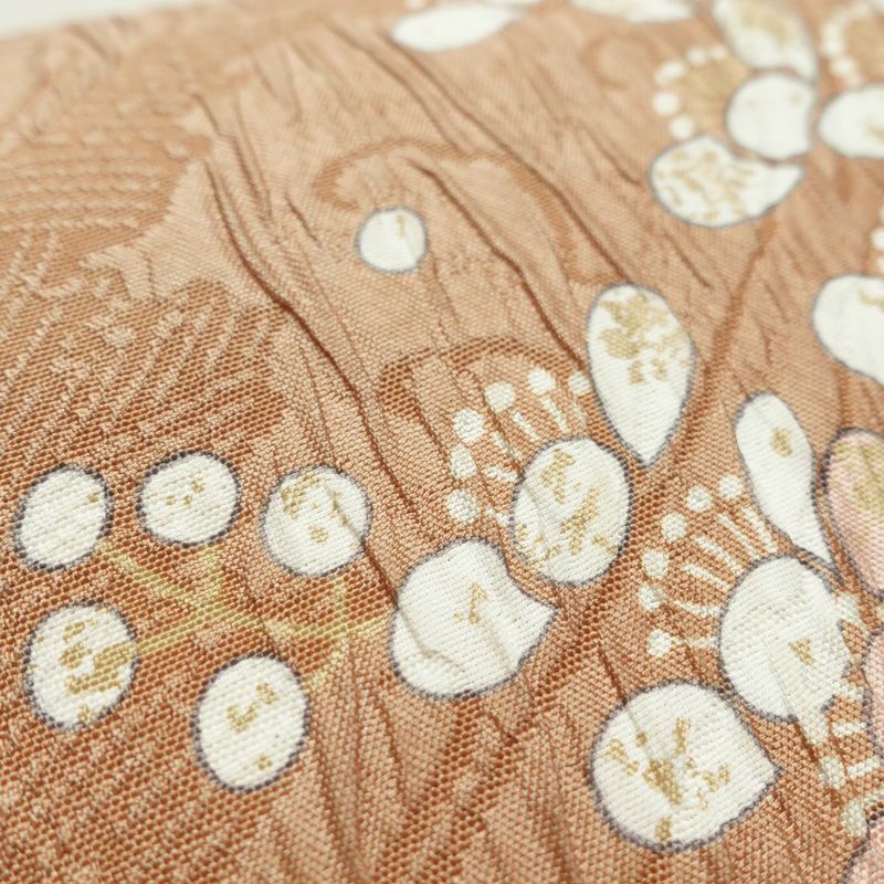 袋帯 全通柄 良品 フォーマル用 正絹 流水・波柄 帯 花柄 多色使い_画像9