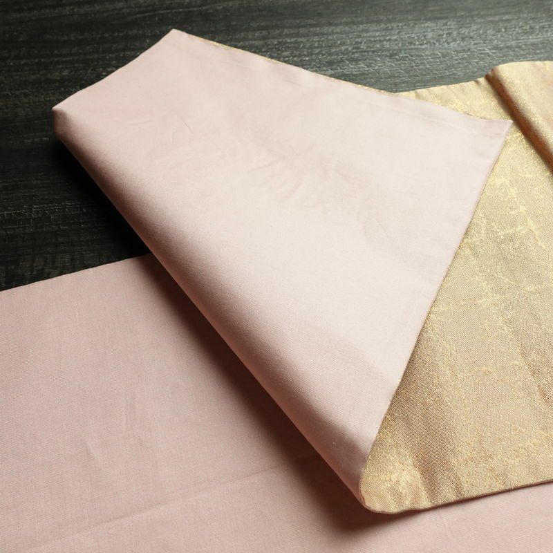 袋帯 太鼓柄 フォーマル用 正絹 古典柄 箔 金彩 帯 ピンク_画像10