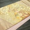 袋帯 太鼓柄 フォーマル用 正絹 古典柄 箔 金彩 帯 ピンク_画像12