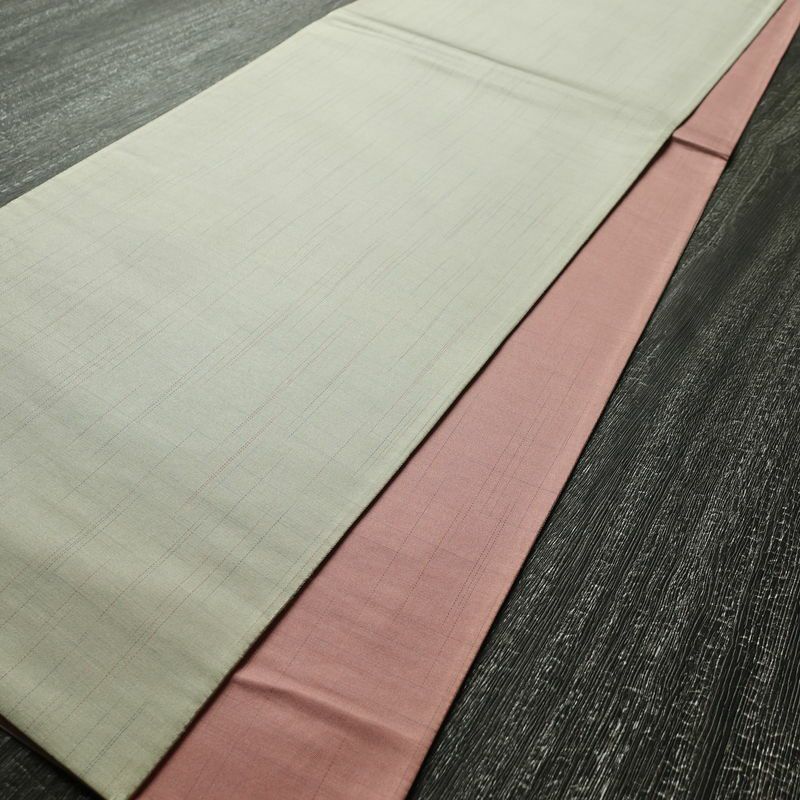 袋帯 太鼓柄 一般用 正絹 幾何学柄・抽象柄 刺繍 帯 グレー_画像9