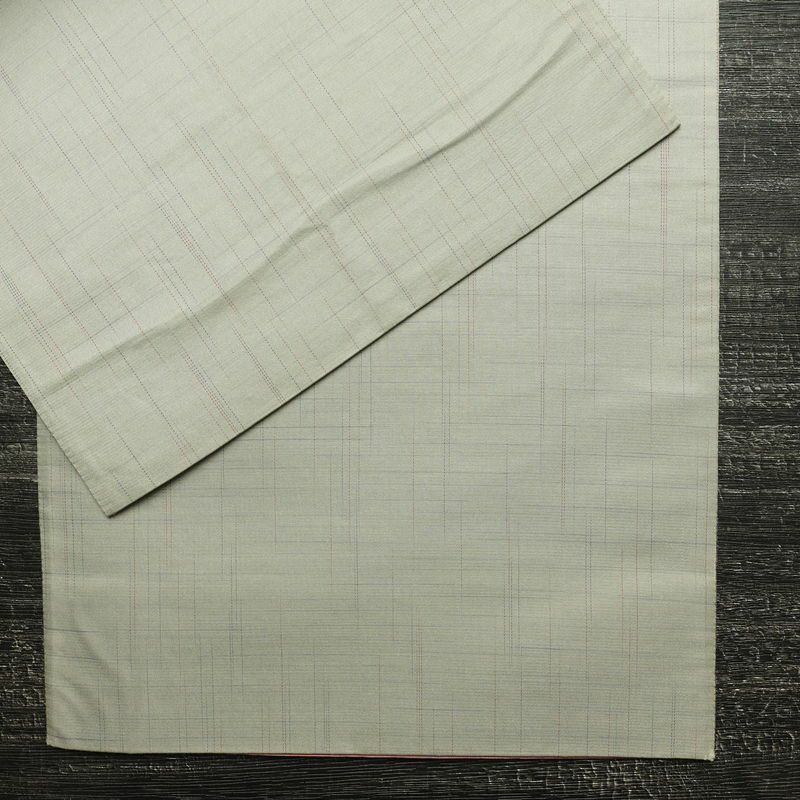 袋帯 太鼓柄 一般用 正絹 幾何学柄・抽象柄 刺繍 帯 グレー_画像14