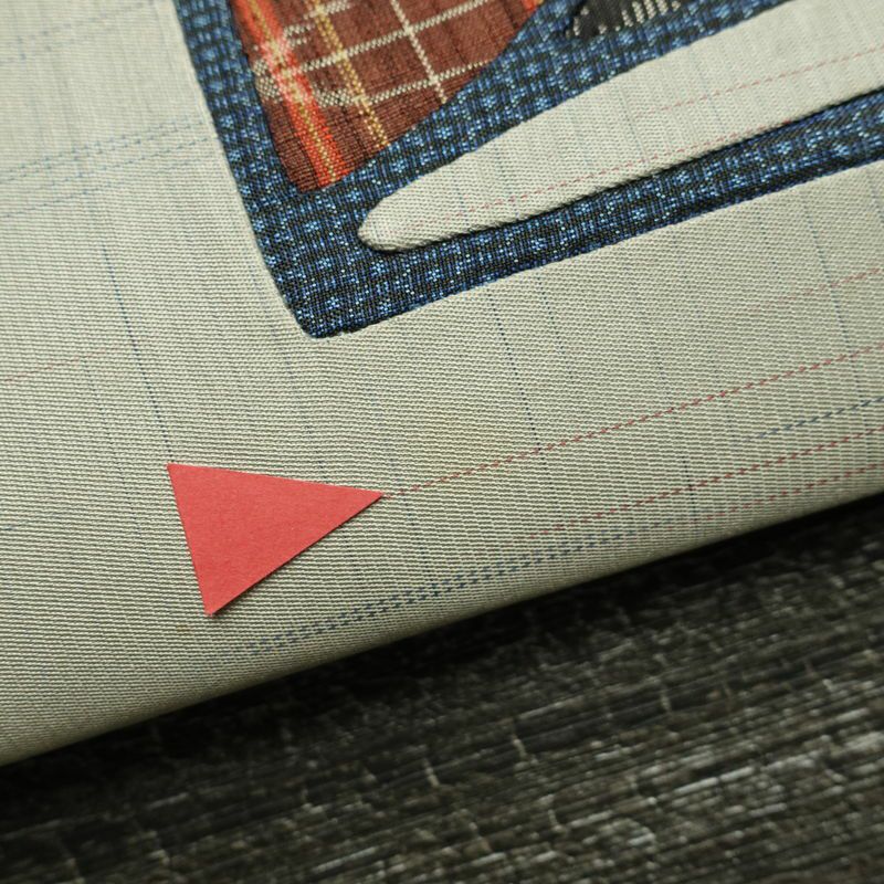 袋帯 太鼓柄 一般用 正絹 幾何学柄・抽象柄 刺繍 帯 グレー_画像16