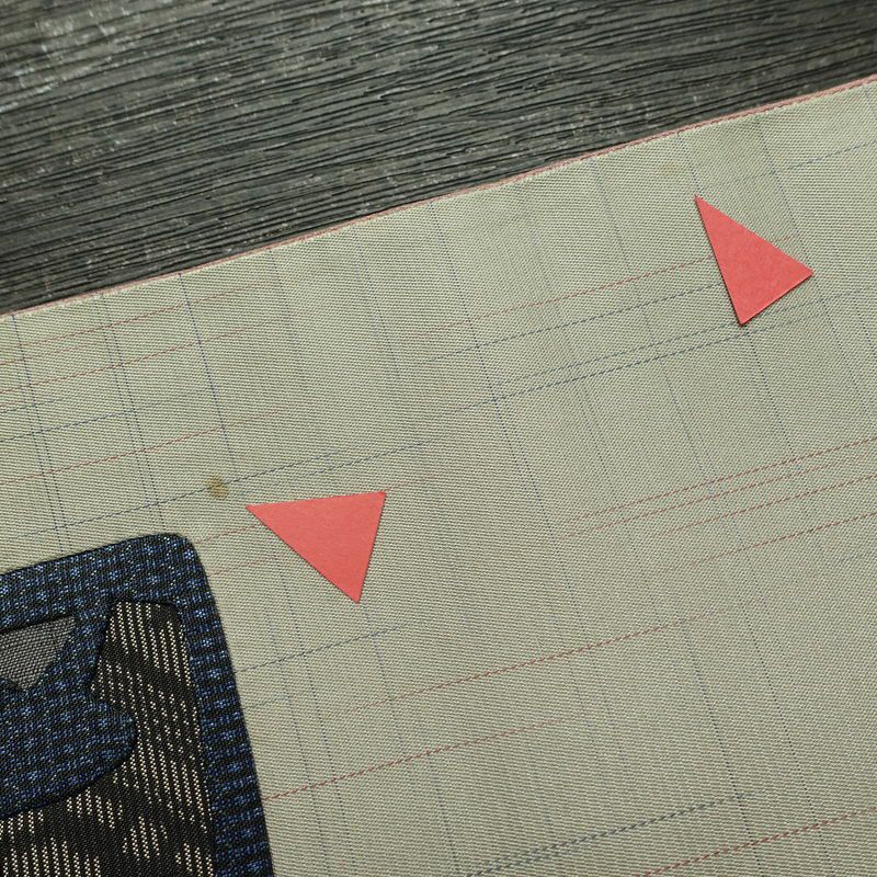 袋帯 太鼓柄 一般用 正絹 幾何学柄・抽象柄 刺繍 帯 グレー_画像18