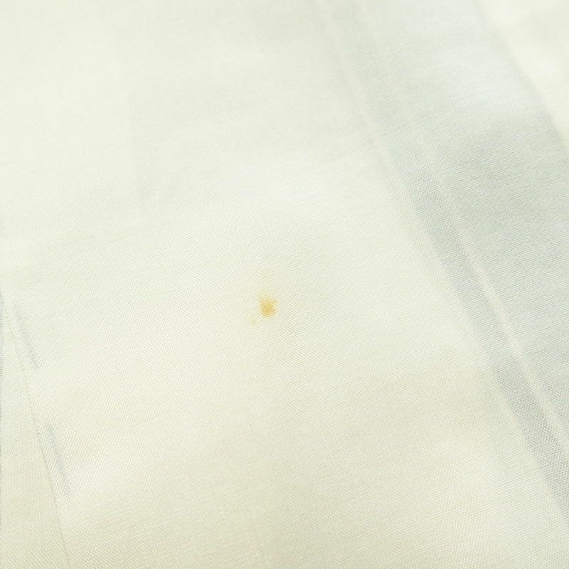 紬 正絹 幾何学柄・抽象柄 袷仕立て 身丈166cm 裄丈66cm 着物 青・紺_画像18