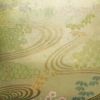 袋帯 六通柄 美品 フォーマル用 正絹 木の葉・植物柄 箔 帯 流水 緑・うぐいす色_画像2