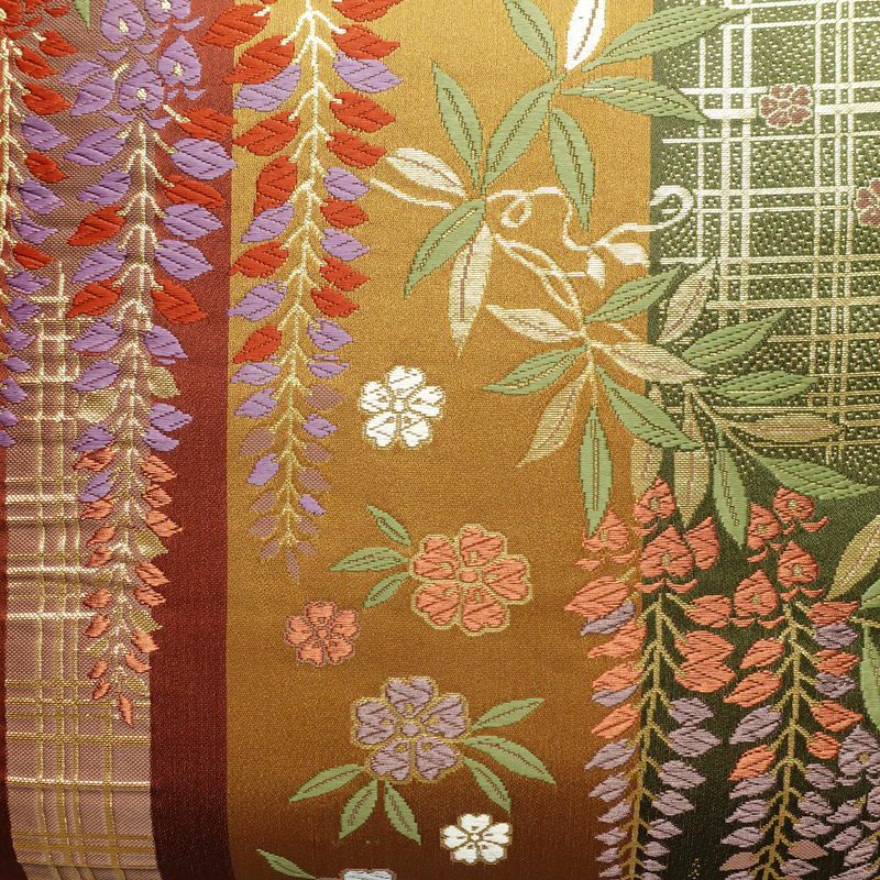 袋帯 六通柄 良品 フォーマル用 正絹 古典柄 箔 金糸 帯_画像2