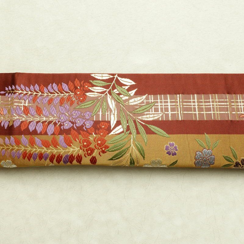 袋帯 六通柄 良品 フォーマル用 正絹 古典柄 箔 金糸 帯_画像14