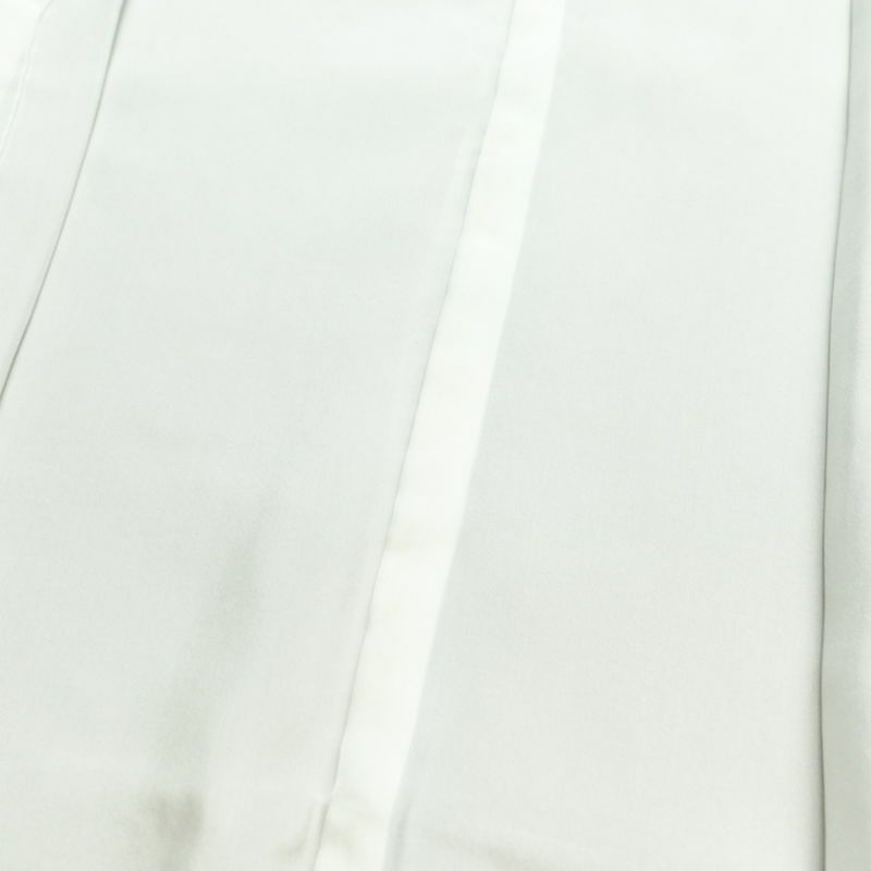 付け下げ 良品 正絹 袷仕立て 身丈158.5cm 裄丈66cm 箔 金彩 着物 黄・黄土色_画像18