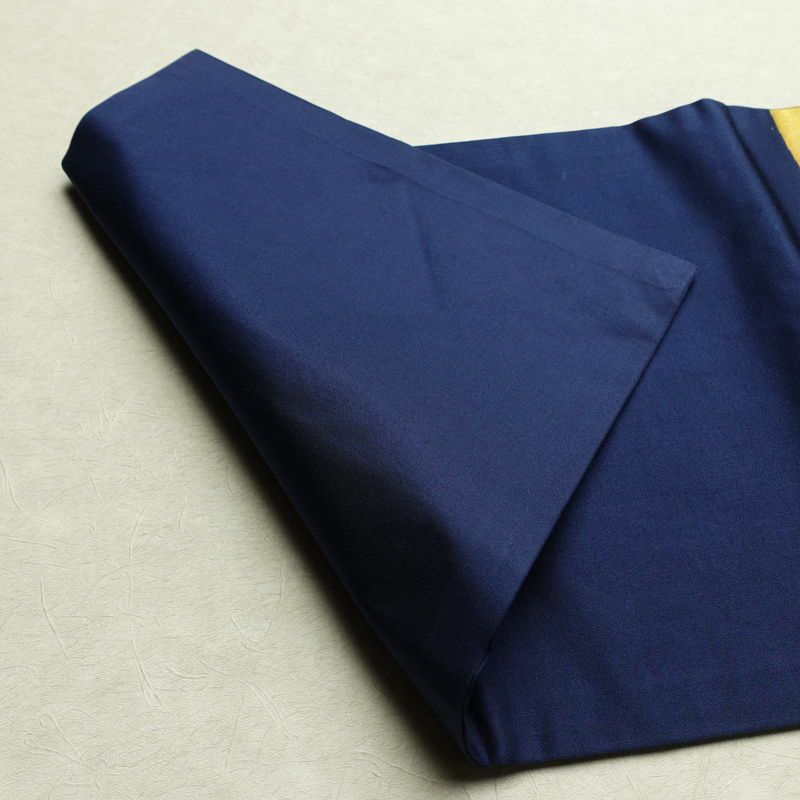 名古屋帯 太鼓柄 正絹 風景柄 名古屋仕立て 金糸 帯 青・紺_画像10