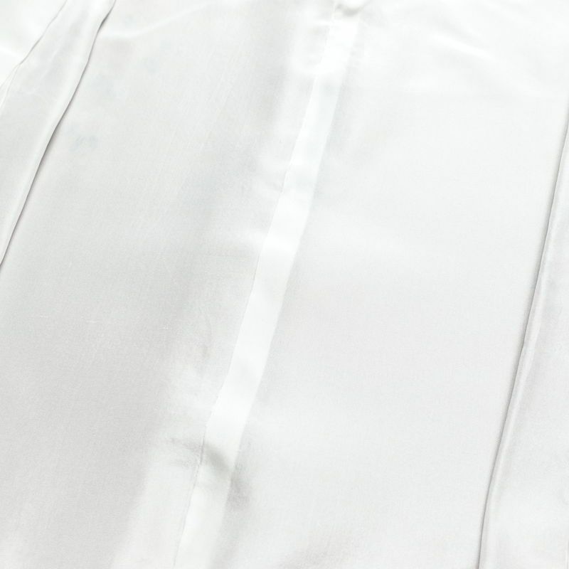 訪問着 良品 しつけ糸付き 綸子 正絹 古典柄 袷仕立て 身丈166cm 裄丈69.5cm 箔 金彩 フォーマル 着物 紫・藤色_画像18