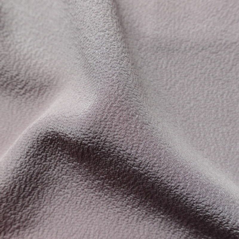 小紋 良品 斉藤三才 落款入り 縮緬 正絹 その他の柄 袷仕立て 身丈166cm 裄丈67cm 着物 紫・藤色_画像21