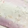 付け下げ 良品 縮緬 正絹 木の葉・植物柄 袷仕立て 身丈160cm 裄丈63.5cm 箔 共八掛 フォーマル 着物 紫・藤色_画像13