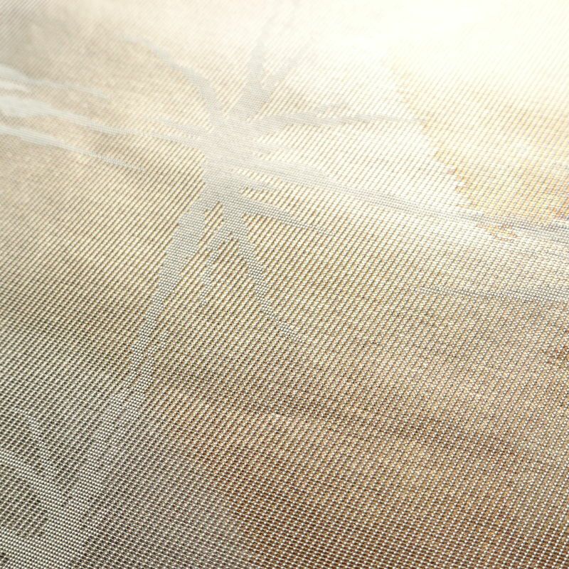 名古屋帯 六通柄 正絹 チェック・格子柄 通し仕立て 箔 帯 多色使い_画像6